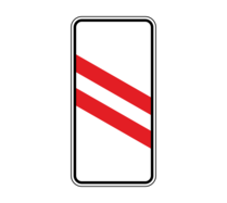 Дорожный знак 1.4.5 Приближение к железнодорожному переезду (левый, 2 полосы)