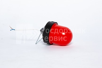 Фонарь сигнальный светодиодный ФС-12, НСП, «жёлудь», красный