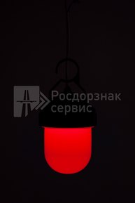 Фонарь сигнальный светодиодный ФС-12, НСП, «жёлудь», красный, с крючком