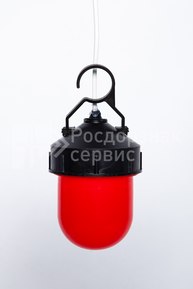 Фонарь сигнальный светодиодный ФС-12, НСП, «жёлудь», красный, с крючком