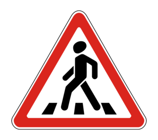 Дорожный знак 1.22 Пешеходный переход