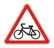 Дорожный знак 1.24 Пересечение с велосипедной дорожкой