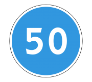 Дорожный знак 4.6 Ограничение минимальной скорости