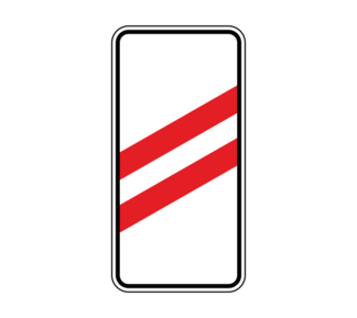 Дорожный знак 1.4.2 Приближение к железнодорожному переезду (правый, 2 полосы)